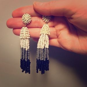 Charming Charlie Beaded Tassel Earrings